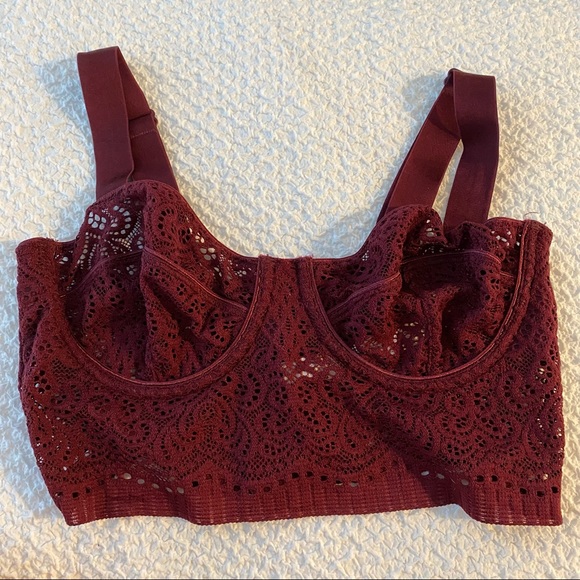 Free People Burgundy Bralette - Picture 4 of 4